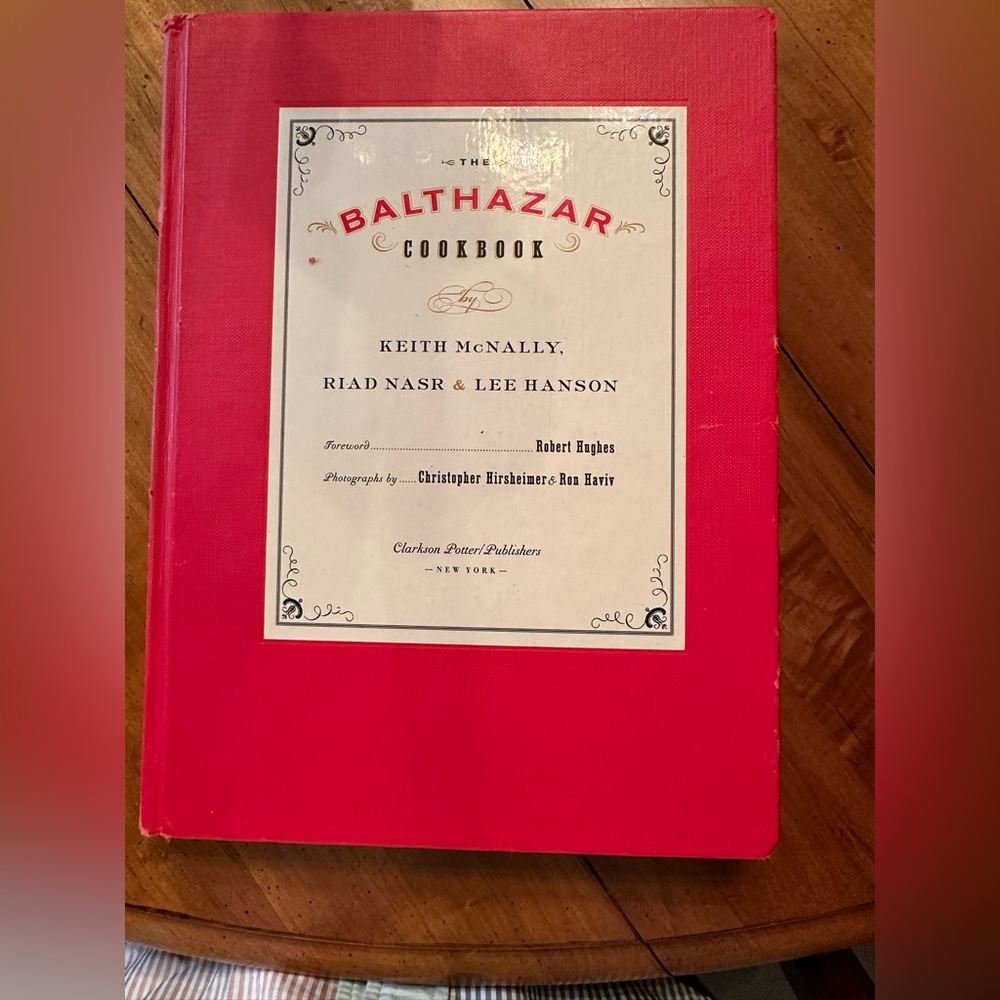 Perfect Hardcover Balthazar Restaurant Cookbook 258 Pages